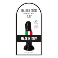 Realistyczny Czarny Penis Dildo - Italian Cock 4,5" Black