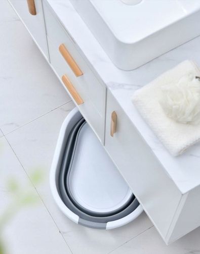 MISKA SKŁADANA SILIKONOWA KOSZ NA PRANIE BIELIZNĘ WANIENKA DLA DZIECKA 53CM na Arena.pl