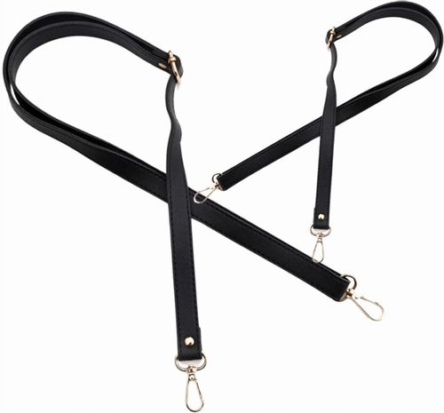 Regulowany Pasek Do Torby Torebki Skórzany Czarny na Arena.pl