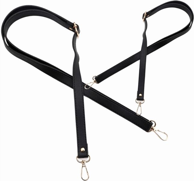 Regulowany Pasek Do Torby Torebki Skórzany Czarny zdjęcie 7