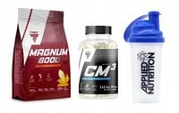 ZESTAW ODŻYWEK SUPLEMENTÓW NA MASĘ CIAŁA NA SIŁOWNIE BIAŁKO CM3 KREATYNA