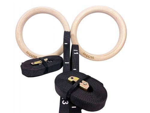 KÓŁKA GIMNASTYCZNE DREWNIANE Z MIARKĄ MOOSE FITNESS DO ĆWICZEŃ I na Arena.pl