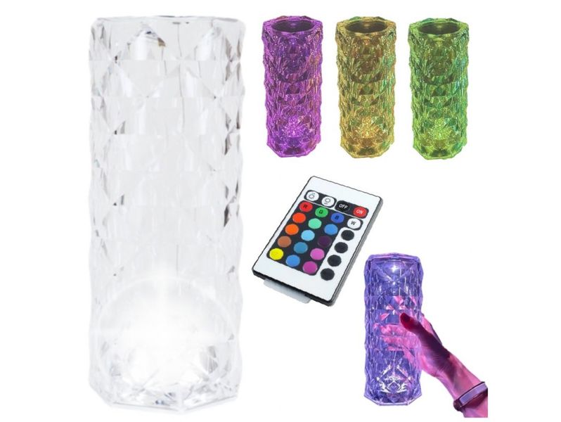 Lampa lampka kryształowa dotykowa led diamond zdjęcie 1