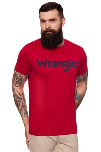 WRANGLER SS LOGO TEE RED W7B13D347 M na Arena.pl