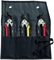 zestaw nożyc do blachy ideal, 3szt. etui - by dset15