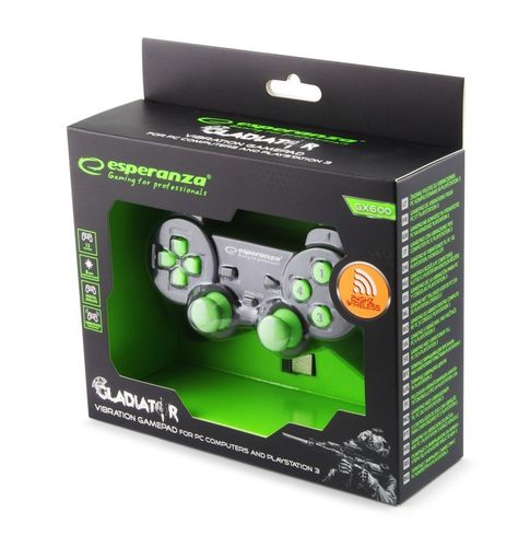 GAMEPAD BEZPRZEWODOWY 2.4GH PS3/PC GLADITOR na Arena.pl