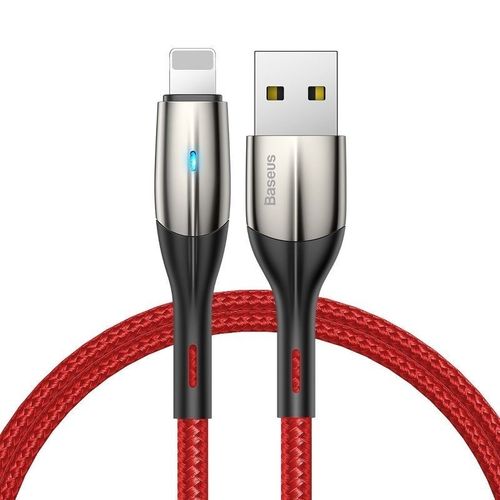 Kabel Lightning z diodą LED Baseus Horizontal 1m 2.4A (czerwony) na Arena.pl