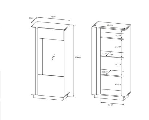 Meblościanka Arco dąb artisan na Arena.pl