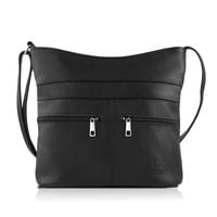 torebka damska skórzana czarna paolo peruzzi z-53-bl