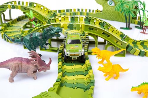 MEGA TOR WYŚCIGOWY PARK DINOZAURÓW MAGIC TRACK 270 elementów, 360cm TOR na Arena.pl