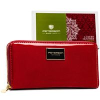 portfel damski skórzany ptn ph25-1-saf-4801 red