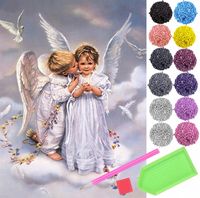 Haft Diamentowy ANIOŁ Diamond Painting Mozaika 5D