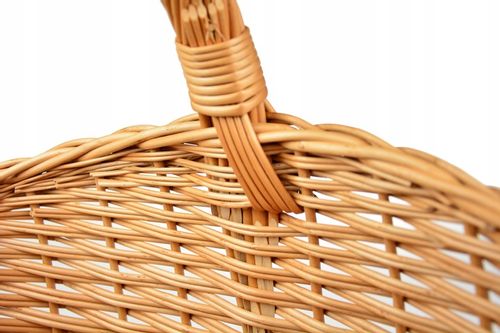 PIĘKNY wiklinowy koszyk NA ZAKUPY PIKNIK GRZYBY XL na Arena.pl