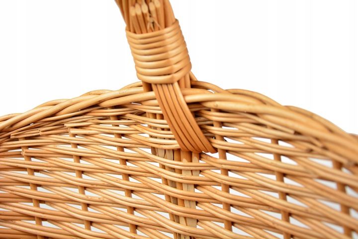 PIĘKNY wiklinowy koszyk NA ZAKUPY PIKNIK GRZYBY XL zdjęcie 11