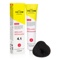 ALFAPARF YELLOW Farba do włosów 4.1 - Średni popielaty brąz - 100ml