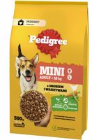 PEDIGREE SUCHA KARMA DLA PSA 500g DRÓB-WARZYWA ADULT MINI