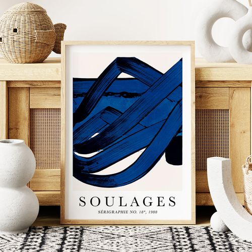 Plakat abstrakcje soulages 70x100 cm na Arena.pl