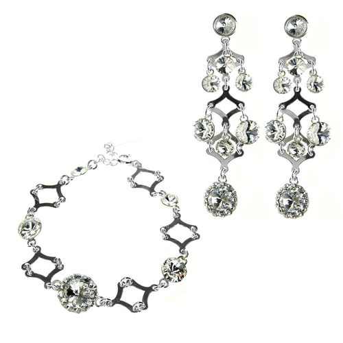 komplet srebro i elementy Swarovski® na Arena.pl