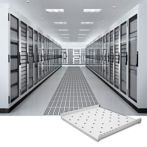 Qoltec Półka do szafy RACK stała 490*433 Szara na Arena.pl