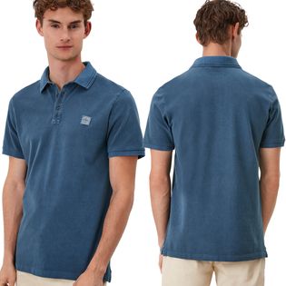 Koszulka polo męska s.Oliver niebieska XL