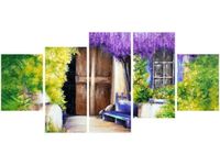 70CM 150CM OBRAZ 5 ELEM WIEJSKI ZAKĄTEK ŚCIENNY