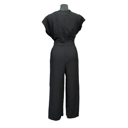 Kombinezon Damski na Krótki Rękaw Luźny Lekki Wygodny Czarny Rozmiar 42 na Arena.pl