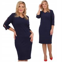 ELEGANCKA SUKIENKA GŁADKA DUŻE ROZMIARY POLSKI PRODUCENT PROSTA KLASYCZNA