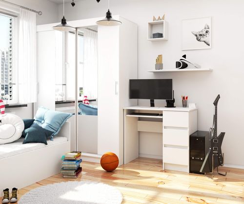 BIURKO KOMPUTEROWE A-6 90 cm PRAWE BIAŁE na Arena.pl