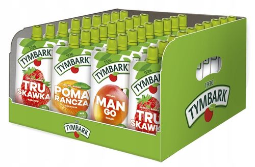 Mus 100% Tymbark Mango Banan Jabłko owoce 12x 120g na Arena.pl
