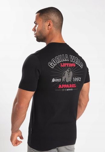 KOSZULKA MĘSKA NA SIŁOWNIE GORILLA WEAR OREGON TRENINGOWA STYLOWA NADRUK na Arena.pl