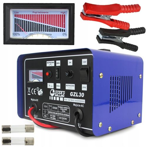 PROSTOWNIK Z FUNKCJĄ SZYBKIEGO ŁADOWANIA 30-250 Ah DO AKUMULUATORÓW AUTA na Arena.pl