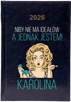 Kalendarz A5 2026 tygodniowy KSIĄŻKOWY PREZENT Z NADRUKIEM IMIENIEM