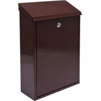 SKRZYNKA NA LISTY 400x250x100MM BRĄZOWA POCZTOWA