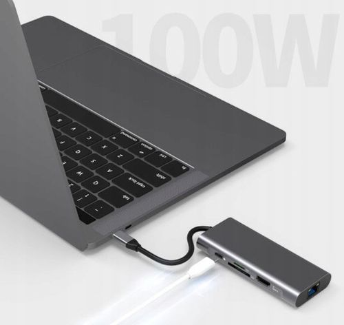 HUB PRZEJŚCIÓWKA USB-C 9W1 Adapter HDMI USB Thunderbolt do Macbook Pro Air na Arena.pl