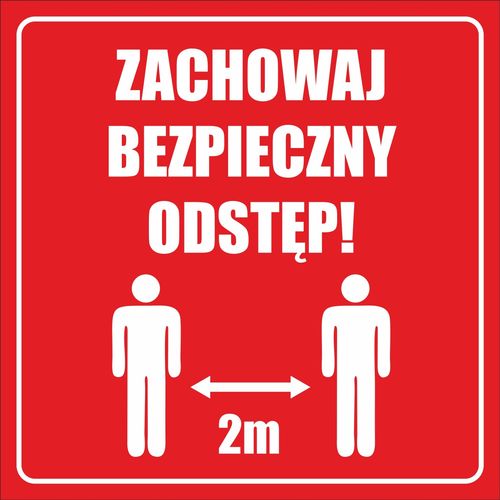 Wejście tylko w masce ochronnej NAKLEJKA na Arena.pl