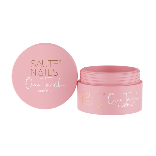 SAUTE NAILS Żel budujący do paznokci ONE TOUCH - LIGHT PINK - 30g zdjęcie 3