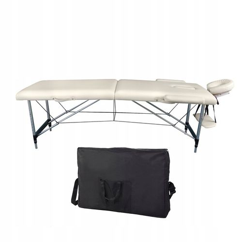 Stół Łóżko Masażu Składany Aluminiowy Przenośny 2-Segmentowy Leżanka na Arena.pl