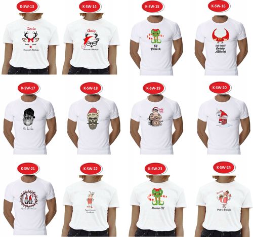 Koszulki dla Par Świąteczne MIKOŁAJKI prezent na Arena.pl