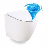 MISKA PODWIESZANA MUSZLA WC WISZĄCA MISA TORNADO + DESKA