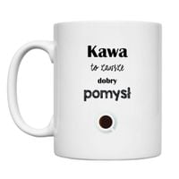 KUBEK "KAWA TO ZAWSZE DOBRY POMYSŁ" Wzór - Klasyczny 330 ml