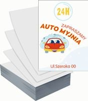 Ulotki A5 reklamowe firmowe 1000 szt projekt w cenie AUTO MYJNIA 24H