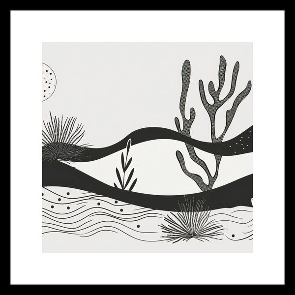 Plakat 30x30cm Ogród przy Nocy zdjęcie 3