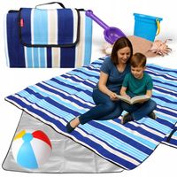 Mata Na Plażę Koc Piknikowy Wodoodporna 200x300 cm Termo Koc z Zapinką