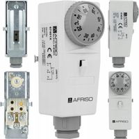 STEROWNIK TERMOSTAT PRZYLGOWY NA RURĘ POMPY C.O BRC 20-90°C AFRISO 6740100