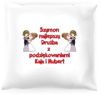 Poduszka personalizowana-  Podziękowania dla drużby #03