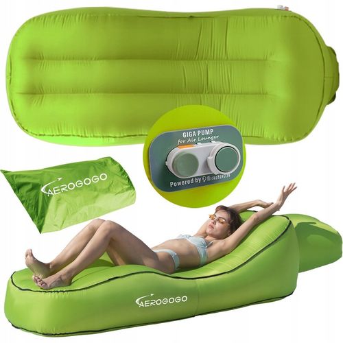 MATERAC dmuchany automatycznie LEŻAK AEROGOGO CS1 ZIELONY na Arena.pl