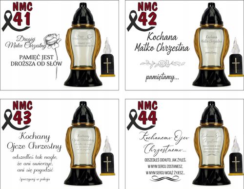 Ozdobny Znicz z Twoim grawerem Napisem Personalizowany dla dziadka na Arena.pl