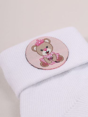 Skarpety niemowlęce bawełniane dziewczęce miś 3PAK 6-12 miesięcy YOCLUB na Arena.pl