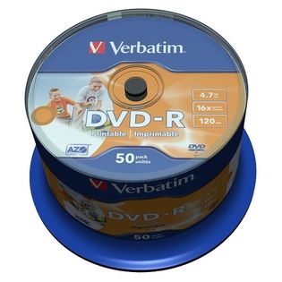 DVD-R 4,7GB 16X PRINTABLE SZT*50 VERBATIM