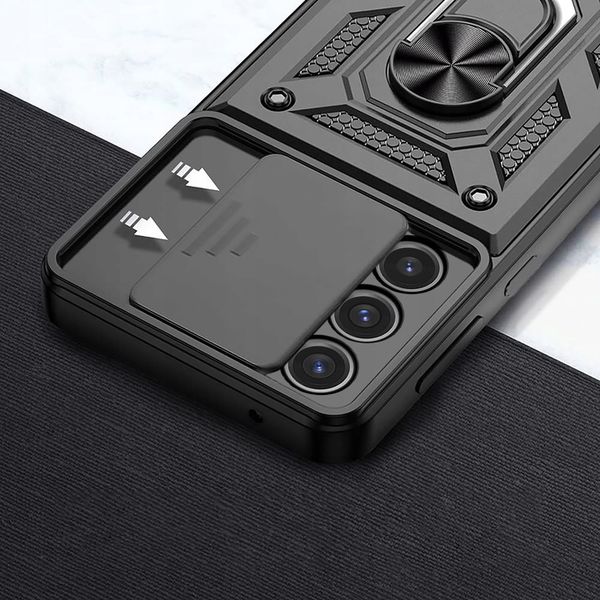 Etui do Samsung A56 5G PANCERNE SLIDE RING CASE + SZKŁO 9H zdjęcie 6